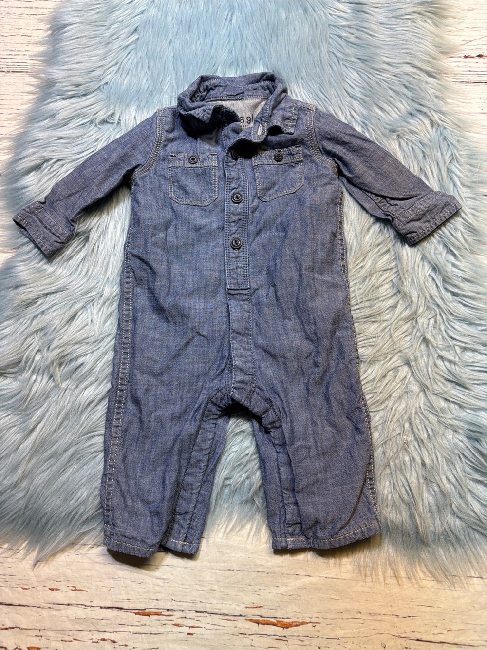 GAP Baby Chambray One Piece sz 6-12M